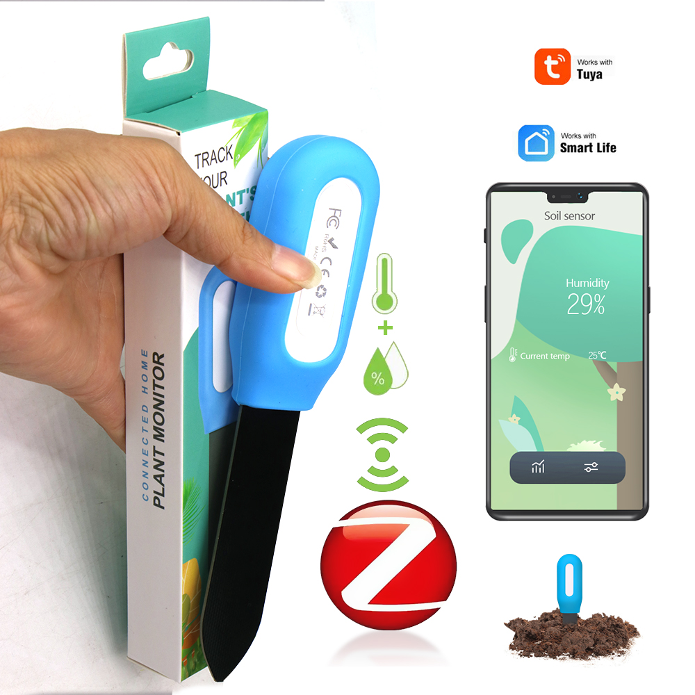 Smart Garden Zigbee - Slimme Zigbee-bodemsensor voor huistuin, kasplanten, bloemvocht-