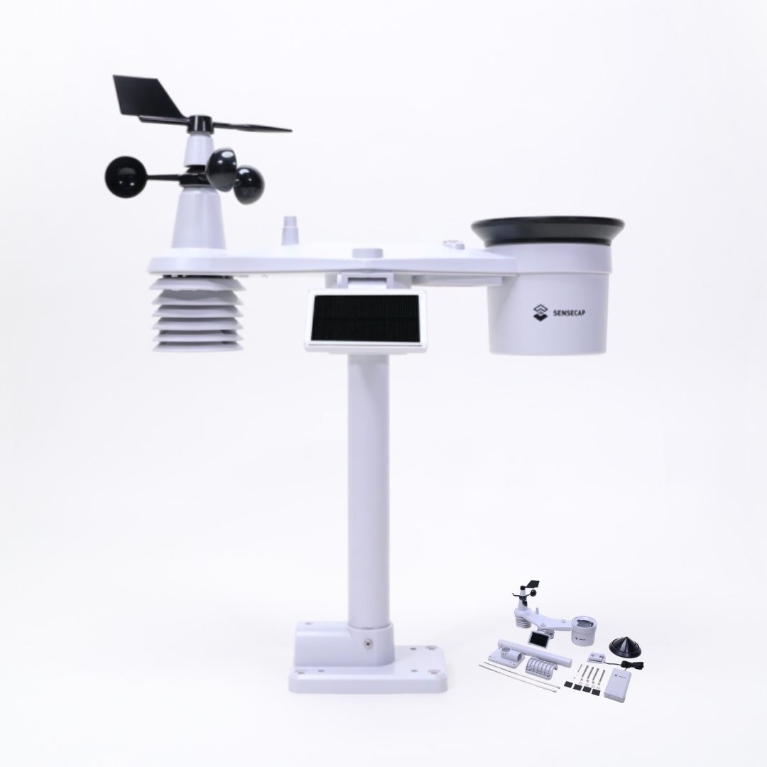 Garden Weather Station - SenseCAP S2120 8-in-1 LoRaWAN Weersensorstation voor