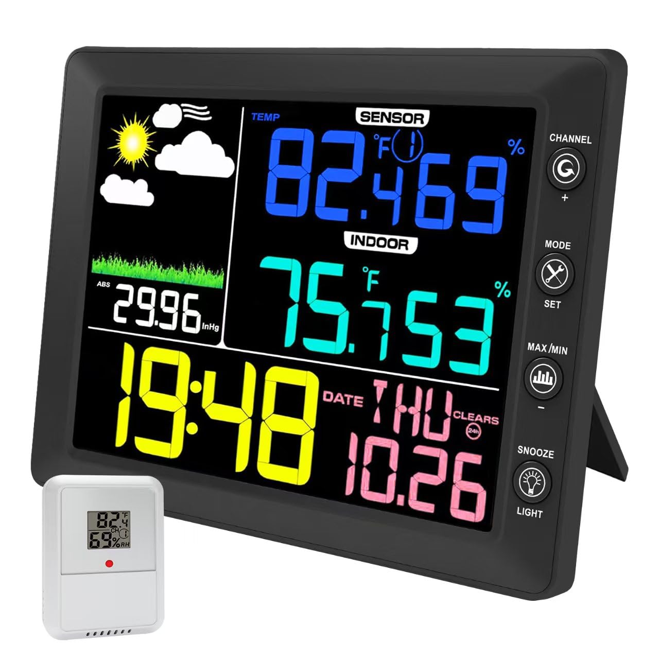 Garden Weather Station - Draadloos weerstation met buitensensor 8,3 ''