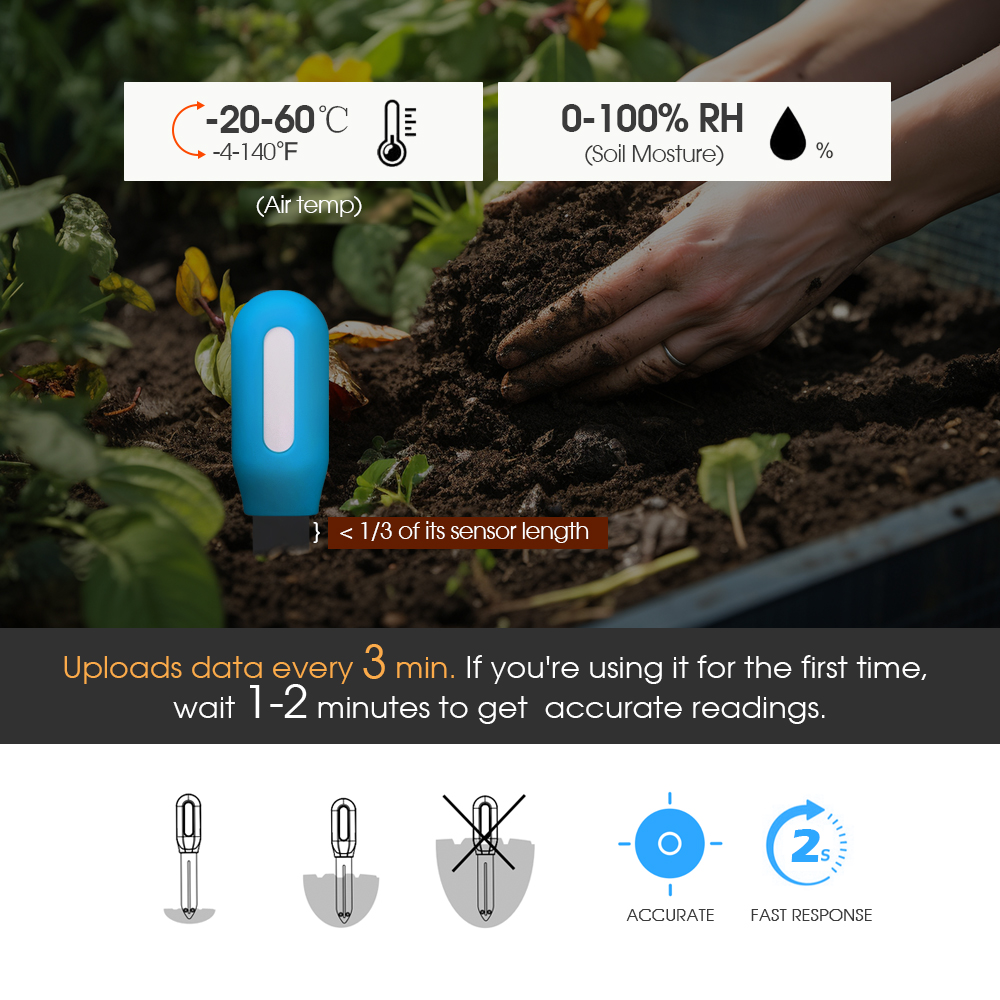 1PCS Tuya Zigbee Bodem Sensor  - Smart Garden Zigbee recensie en prijs